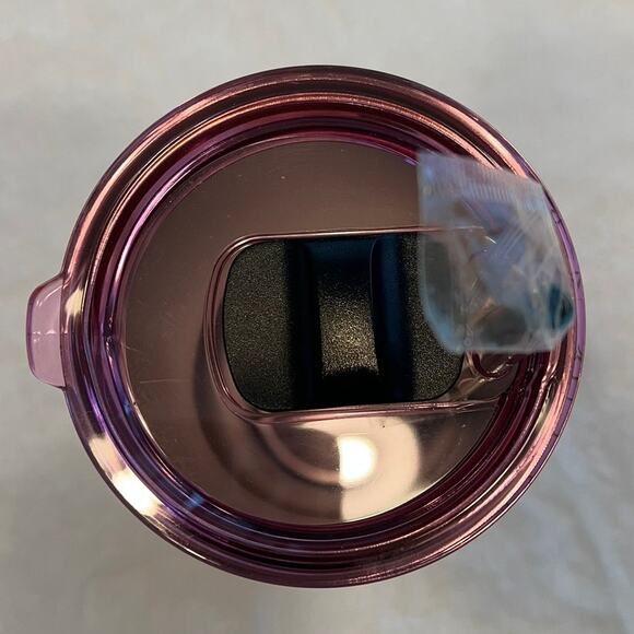 Zrike Brand Disney Halloween Pink/Black Mickey Mouse Spider Web Tumbler w/ Straw - Picture 3 of 4